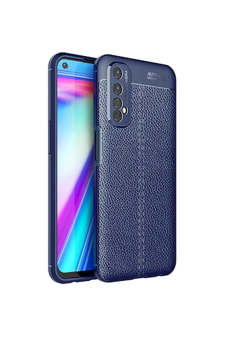 Realme 7 Kılıf Zore Niss Silikon Kapak Lacivert
