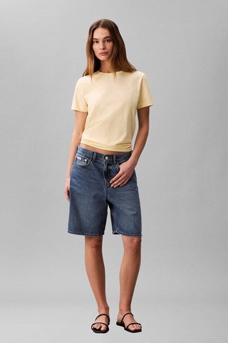 Calvin Klein Kadın Tişört-lv047b224g Yellow