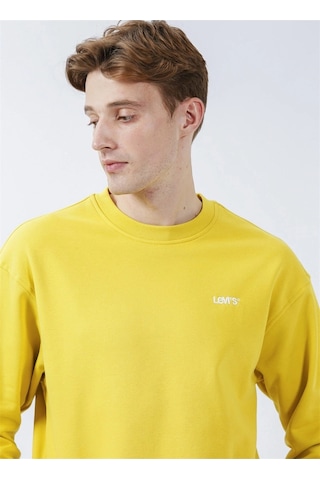 Levi's Erkek Bisiklet Yaka Sarı Sweatshirt - A7750-0001 Sarı