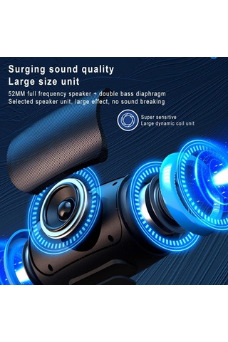 Tsn-1 Taşınabilir Hoparlör Kablosuz Bluetooth Hoparlörler 5.3 Stereo Fm/sd/usb Disk/aux Modları İle Su Geçirmez Dış Mekan İçin Hifi Ses