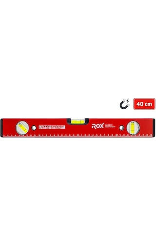 Rox 0347 Mıknatıslı Alüminyum Su Terazisi 40 Cm