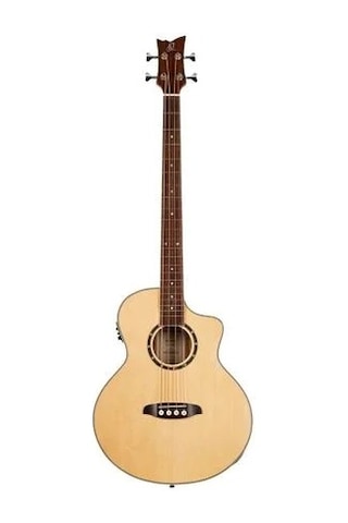 Ortega D7CE-4 Deep Series 7 Medium Scale Akustik Bas Gitar (Natur