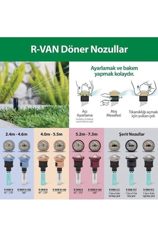 Rainbird Otomatik Çim Sulama Fiskiye Sprey Seti