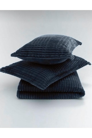 Merinos Modern Line 3 Parça Çift Kişilik Battaniye Seti Kutulu 220x240 Ocean Mavi