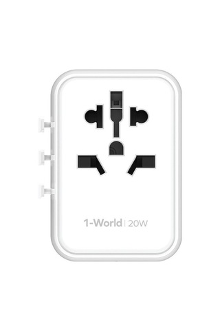 Zyzqstore Ua11w 1 World 20w 3 Takım Ac Adaptör Beyaz, Pratik Çözüm