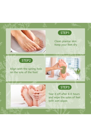 Vkemall Güney Ay Pelinli Ayak Bantları - Stres Azaltma Ve Kan Dolaşımını İyileştirme, 12 Adet