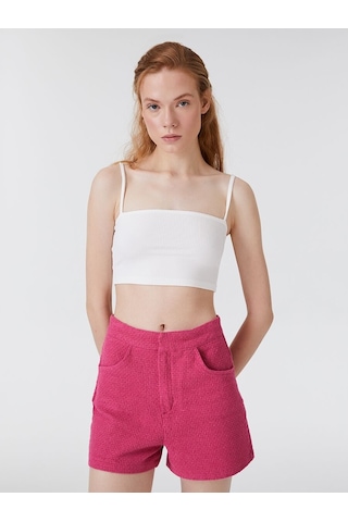 LOFT Crop Kadın Atlet Lf2032016 Q1.v1 Beyaz