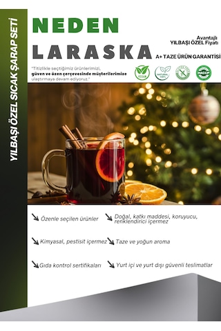 4 Adet Premium Sıcak Şarap Seti 50g Wine Spice 50g Yılbaşı Seti Özel