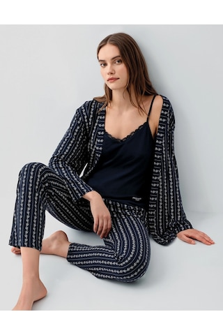 Modadua Pierre Cardin 9210-s Kadın Üçlü Takım Lacivert