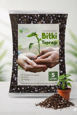 Bahçe Hobi Seti 5 Parça 10 Litre Bitki Toprağı 2x5 Litre , Bahçe El Aletleri Seti, 1 Litre Sulama Kabı, Budama Makası Ve İş Eldiveni
