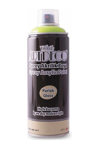 Artdeco Akrilik Sprey Boya 400 ML Limon Yeşili Y-400-525