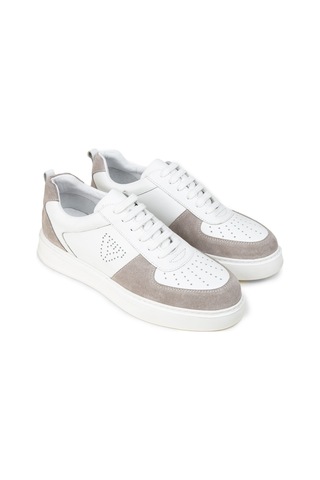 Deery Erkek Hakiki Deri Beyaz Sneaker Ayakkabı - 02014mbyzc01 Beyaz