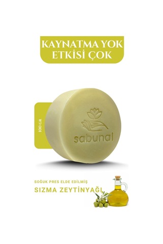 Sabunal Zeytinyağı Sabunu 4 Adet - Soğuk Pres Doğal Sızma Zeytinyağı Hamam Sabunu