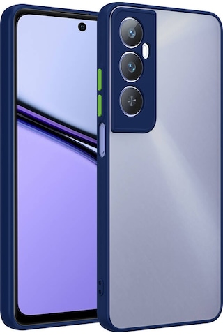 Zore Realme C65 4g Kılıf Msra Hux Kapak - Lacivert Lacivert