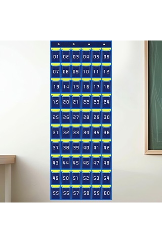 Suntek Sınıf Telefon Tutucu Kılıfı Malzemeleri Saklama 60-ızgara Mavi