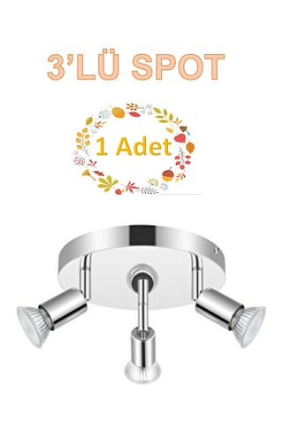 Opp 3lü Krom Spot Lamba