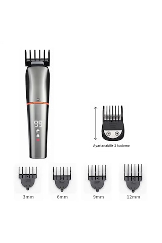 Emtulife Lı-1386 6in1 Erkek Bakım Kiti Saç Sakal ve Tüm Vücut Bakım Seti