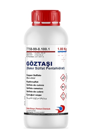Göz Taşı 1.00 Kg Bakır Sülfat Pentahidrat