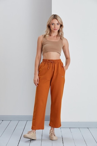 Basic Model Bol Paça 2 İplik Eşofman Altı Camel-camel Camel