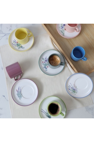 Keramika Elegant Blossoms Nordic Kahve Takımı 12 Parça 6 Kişilik 21788-93