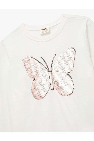 Koton Ekru Kız Çocuk Sweatshirt 6wkg10287ak Ekru