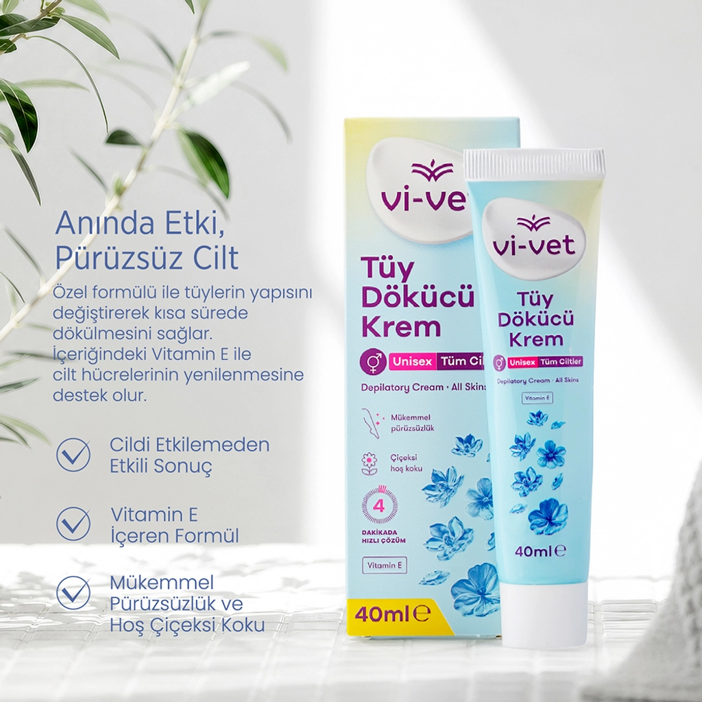 Vi-vet Unisex Tüy Dökücü Krem 100 Ml