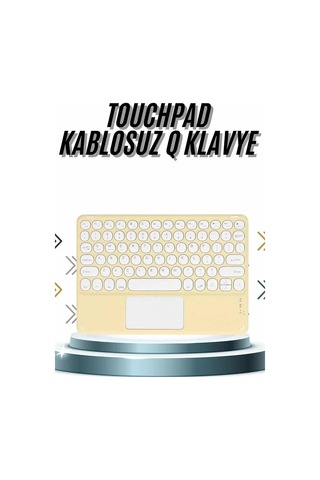 Android Ve İos Uyumlu Bluetooth Klavye Touchpad Slim Kablosuz Wifi Q Klavye 09856046