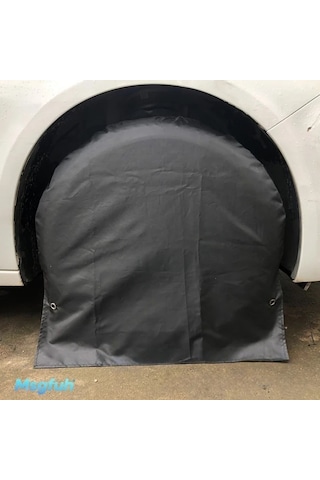Dashanshop Siyah 31.5 İnç Dayanıklı Araba Kamyon Karavan Lastik Kılıfı Sonbahar Yolculuğu Kış Depolama Ve Kamp