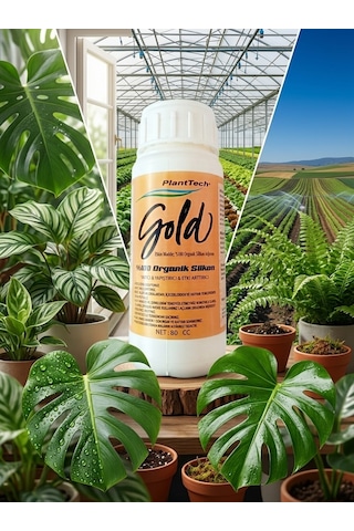PLANTTECH Gold (80 cc) Organik Silikon Tarımsal Yayıcı Yapıştırıcı - Gübre Ve İlaç Etki Artırıcı-Süper Yayılım -
