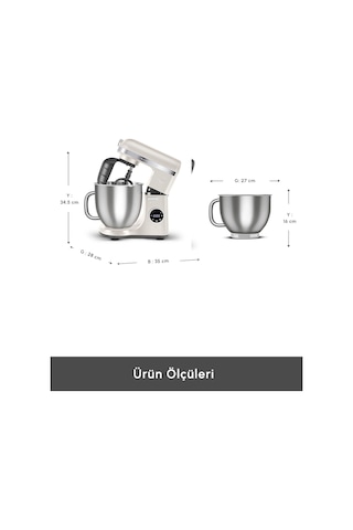 Karaca Mastermaid Chef Ultra D2000 W Dijital Ekranlı Hamur Yoğurma Makinesi