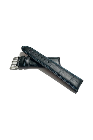 Fado&her Saate Uyumlu Hakiki Deri Saat Kordonu Koyu Lazivert 22 Mm 476 Koyu Lacivert