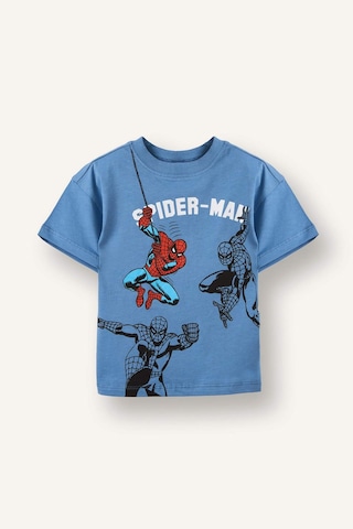 Defacto Marvel Spıderman Tişört Erkek Bebek G9908a526smbe105 Mavi-be105