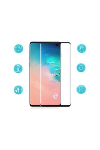 Galaxy S20 Plus Uyumlu Msra Kavisli Full Yapışkanlı Cam Ekran Koruyucu