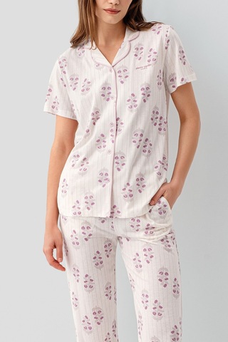 Pierre Cardin Kadın Pembe Gömlek Pijama Takım Pc9215-s-v2 Pembe