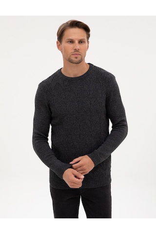Pierre Cardin Erkek Antrasit Melanj Kazak /triko 50315721-vr081 Antrasit Melanj