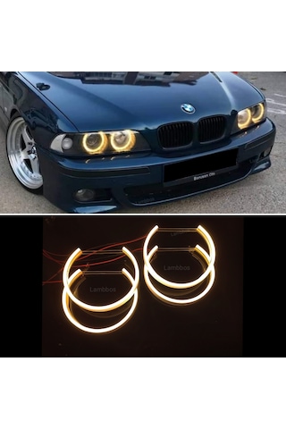 BMW E39 Angel Eyes Halka Sarı Pamuk Led