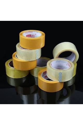 Willowhaven 45mm Genişlik 25mm Kalınlık Şeffaf Beyaz Paket Sızdırmazlık Bandı Rulo Etiket, Evrensel Paketleme Ve Nakliye İçin Uygun Diğer