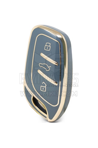 Lüx Mg Hs Gt Zs Ev Zx Mg5 Mg6 Roewe Rx3 Rx5 I5 Erx5 I6 I5 Nano Anahtar Kılıfı Gri Gold Renk