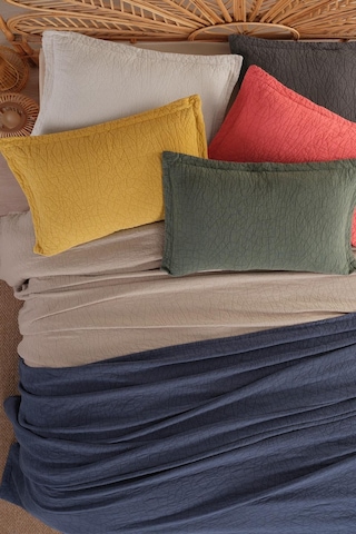 İyi Geceler İstanbul Zen Stone Krem Çift Kişilik %100 Pamuk Yatak Örtüsü Seti Krem