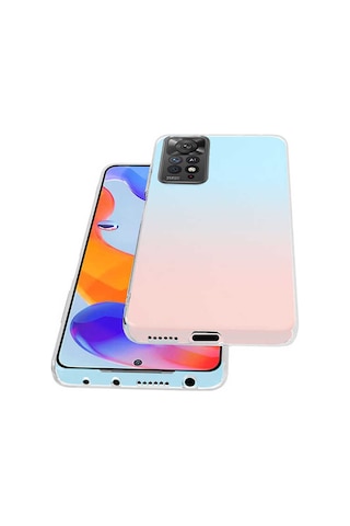 Noktaks - Xiaomi Redmi Note 11 Pro 5g Uyumlu - Kılıf Şeffaf Soft Slim Fitt Süper Silikon Kapak - Şeffaf