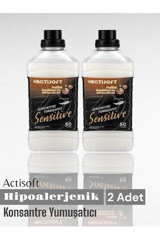 Actisoft Sensitive Hipoalerjenik Konsantre Yumuşatıcı 60 Yıkama X 2 Adet 2'li Set