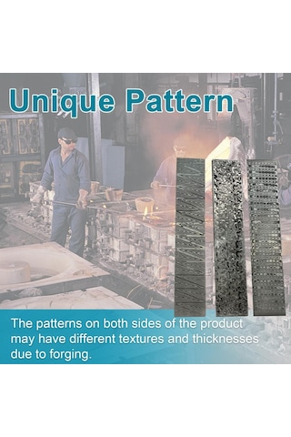 Şam Çelik Kütük Desenli Çelik Kesici Yapımı Söndürülmüş Pürüzsüzleştirilmiş Lightnings Pattern