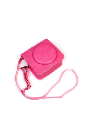 Butu Instax Square Sq1 Kamera Çantası İçin Pu Deri Kamera Kılıfı - Gül