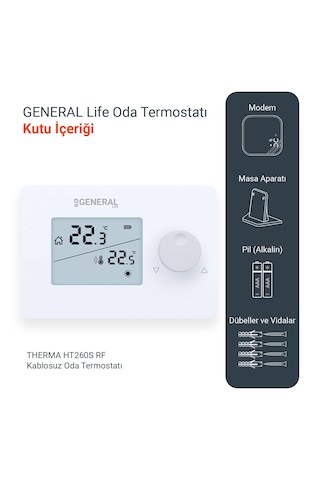 General Life Mitra HT260S RF Kablosuz Oda Termostatı