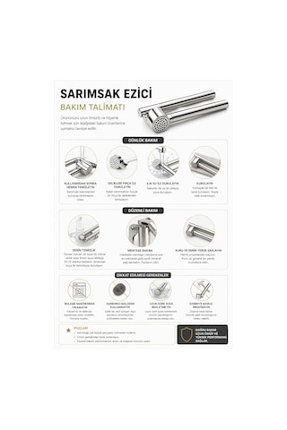 Pratik Metal Sarımsak Ezici Ergonomik Saplı Güçlü Sıkım Kolay Temizlenir Dayanıklı Mutfak Tipi Sarımsak Presi Sarımsak Öğütücü Ezme Aparatı Ev Ve Profesyonel Kullanıma Uygun Açık Bej