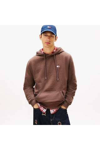 Tommy Hilfiger Jeans Regular Badge Erkek Kahverengi Sweatshirt Dm0dm22666