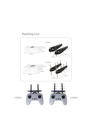 Maiyame Sunnylife Djı Fpv Kumanda 2 İçin 5.8g Yagi Anten 1 Çift - Sinyal Güçlendirici Ve Uzak Transmisyon