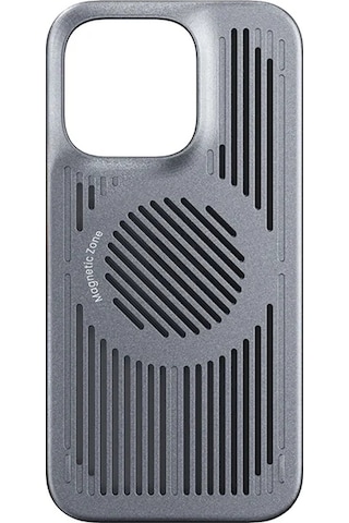 Apple Uyumlu iPhone 12 Kılıf M-safe Şarj Özellikli Soğutucu Benks Biliz Kapak Gri
