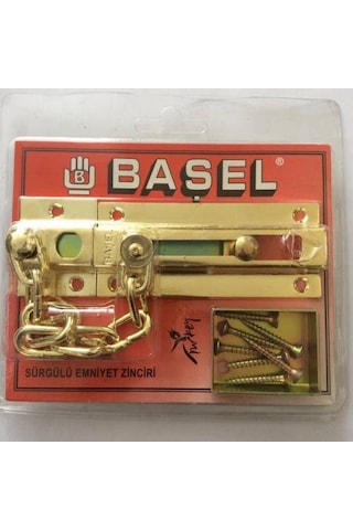 Başel Çelik Ve Ahşap Kapı İçin Emniyet Zinciri Altın