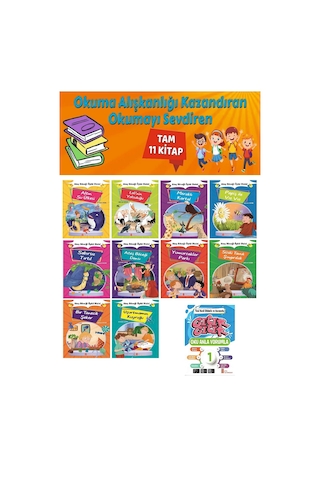 1.sınıf Okuma Alışkanlığı Kazandıran Okumayı Sevdiren Tam 11 Kitap 7